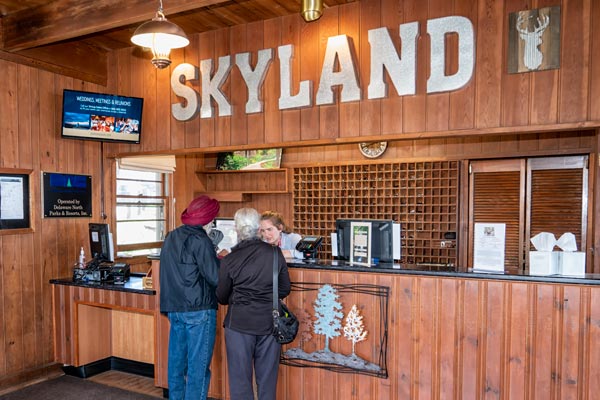 Registration Office at Skyland in Shenandoah National Park